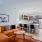 living room with bright lighting