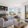 a living room with a large window
